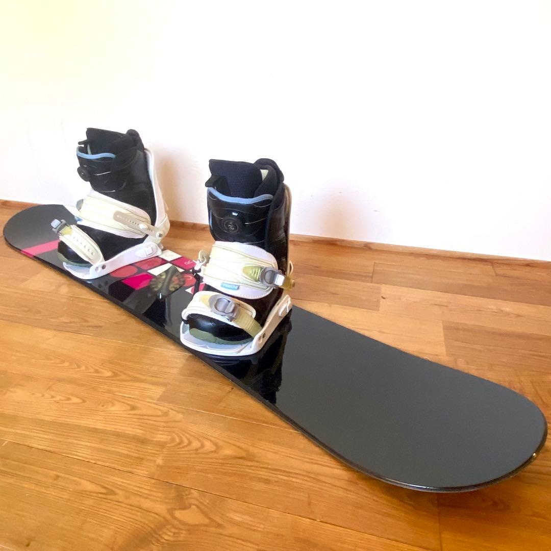 スノボ4点セット ボード 138cm ブーツ 23cm ビンディング ケース