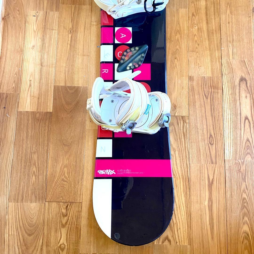 スノボ4点セット ボード 138cm ブーツ 23cm ビンディング ケース