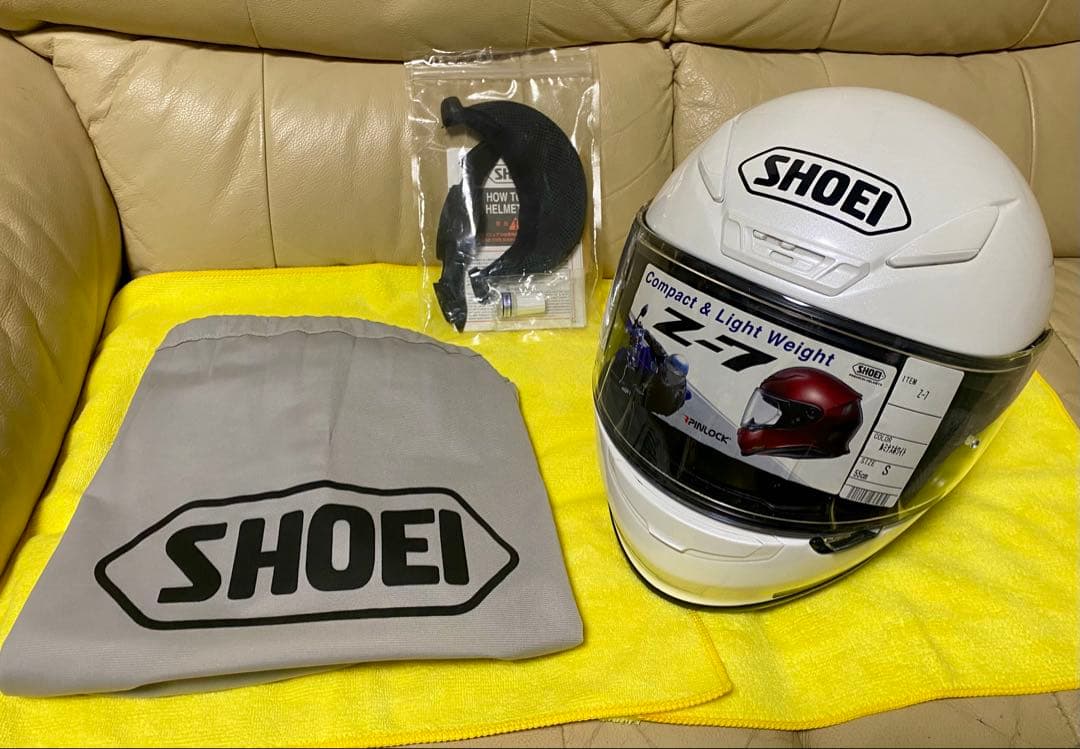 SHOEIZ-7 フルフェイス ヘルメット【美品】ホワイト Sサイズ 55cm