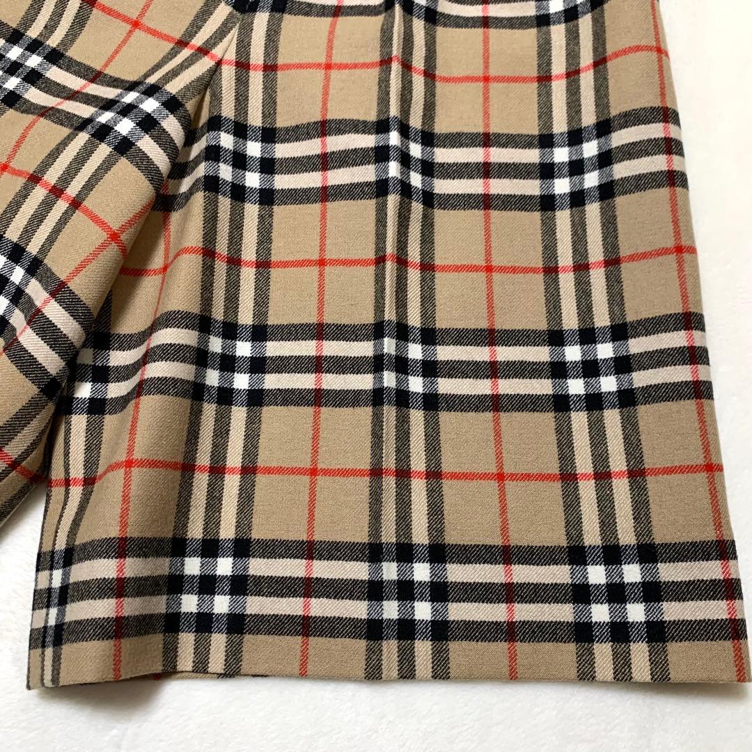 未使用級 VINTAGE BURBERRY ノバチェック キュロットパンツ