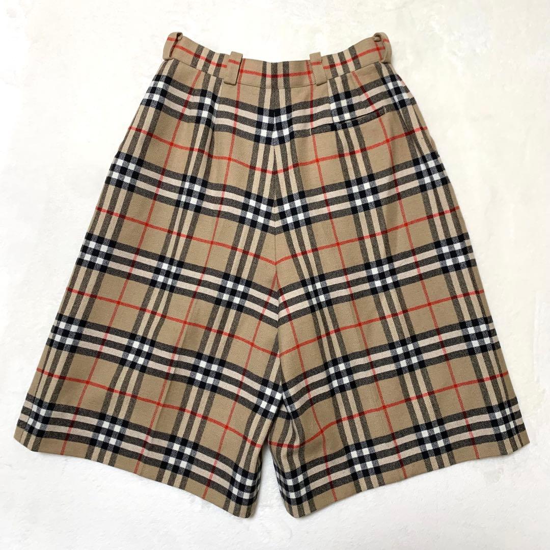 未使用級 VINTAGE BURBERRY ノバチェック キュロットパンツ