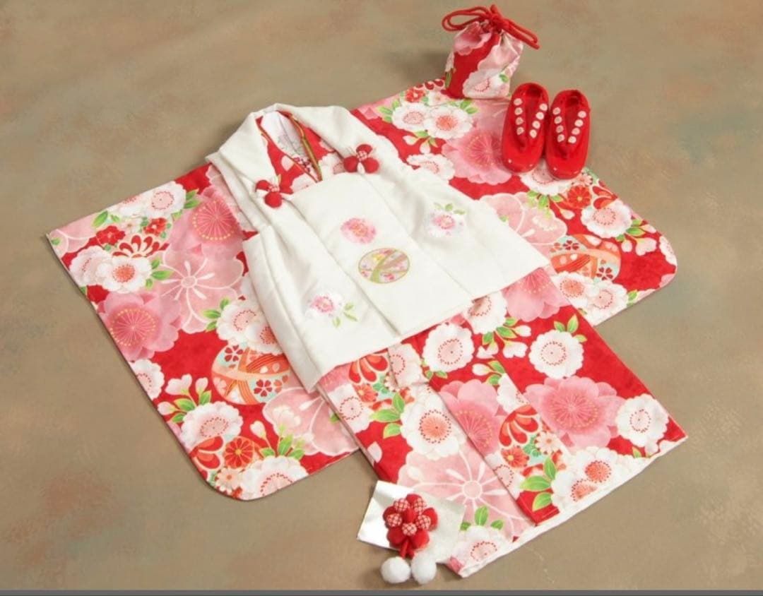 七五三 着物被布セット　きょうと花ひめ