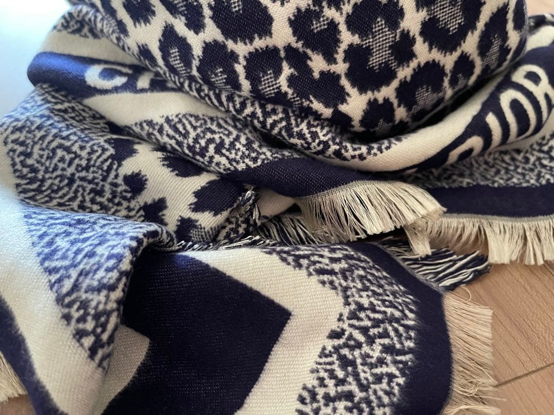 未使用 CD ノベルティ マフラー レオパード ストール ディオール