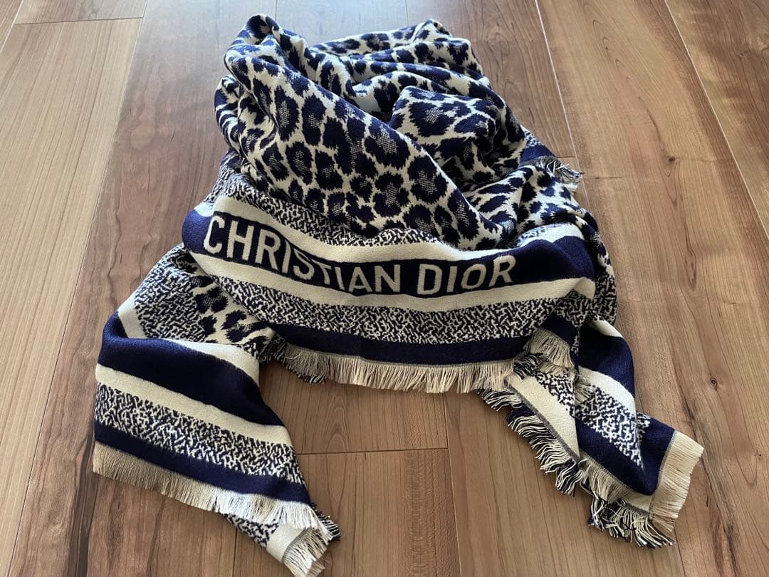 未使用 CD ノベルティ マフラー レオパード ストール ディオール