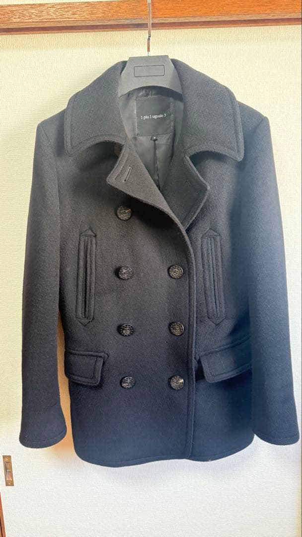 1piuluguale3 ウノピゥx干場サイズ4 義雅カシミアウールピーコート