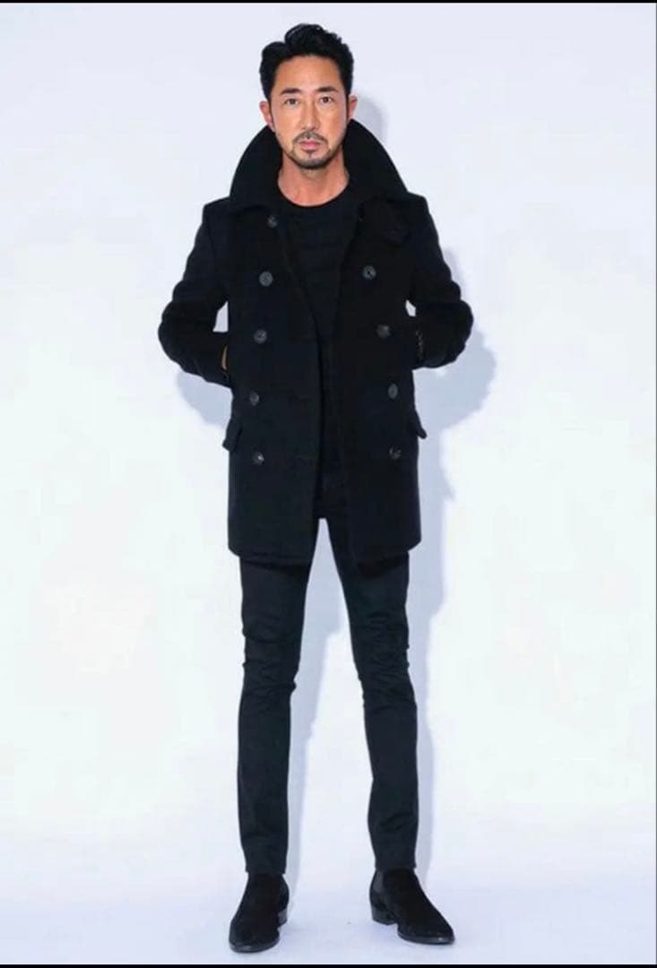 1piuluguale3 ウノピゥx干場サイズ4 義雅カシミアウールピーコート