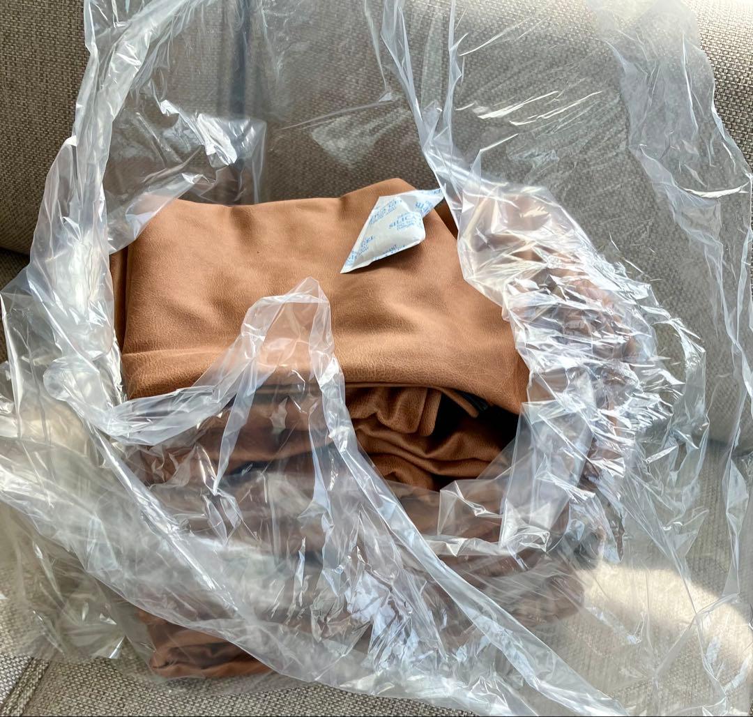 ブラウン 合成皮革 ソファカバー 未使用