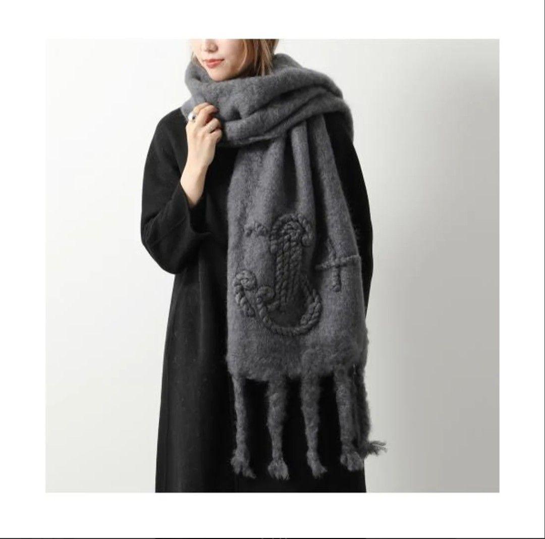 Jil Sander ダークグレー マフラー UNI