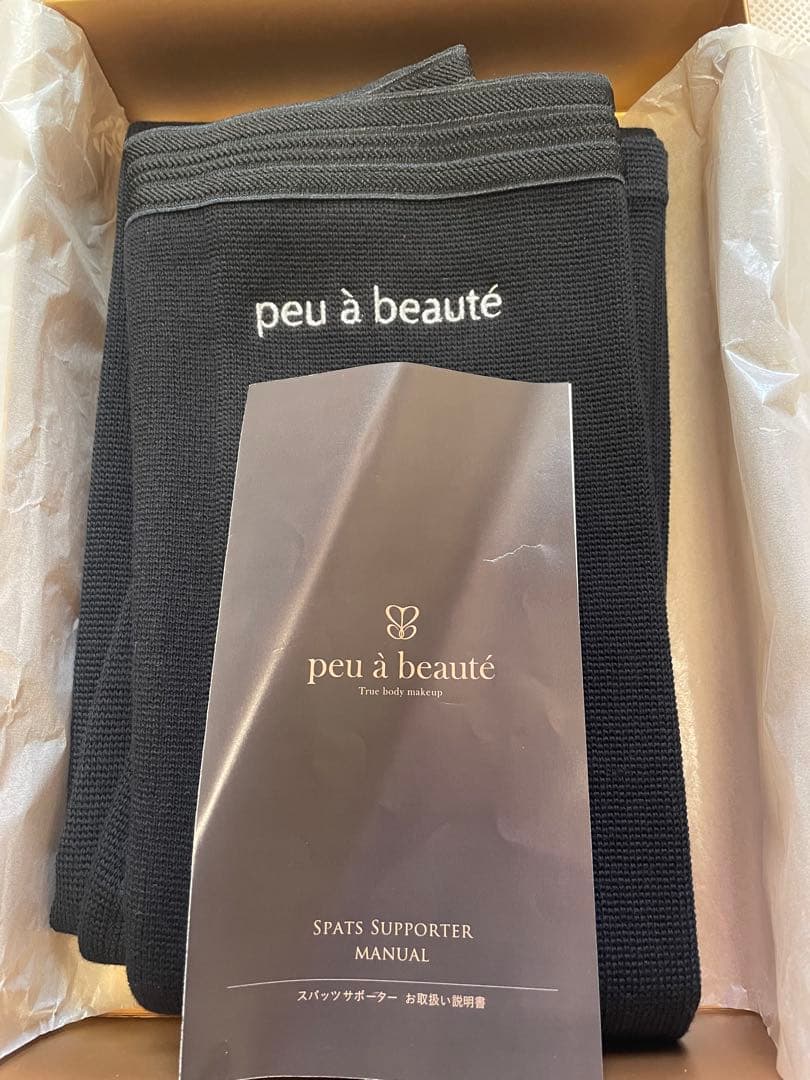 新品未使用 peu a beauteプウアボーテ スパッツサポーター L箱なし