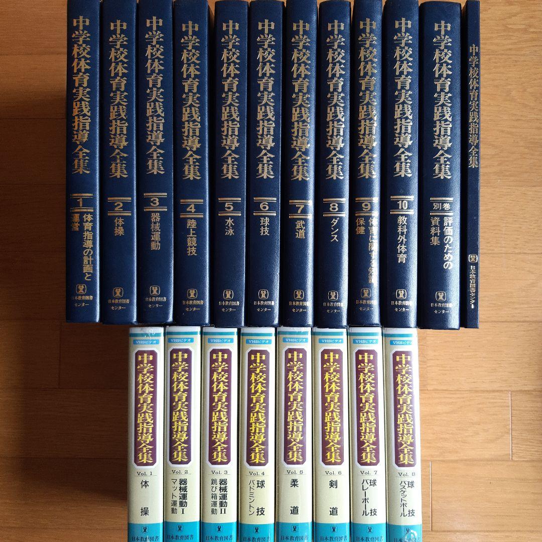 中学校体育実践指導全集 全10巻と別巻・VHSビデオ8巻セット