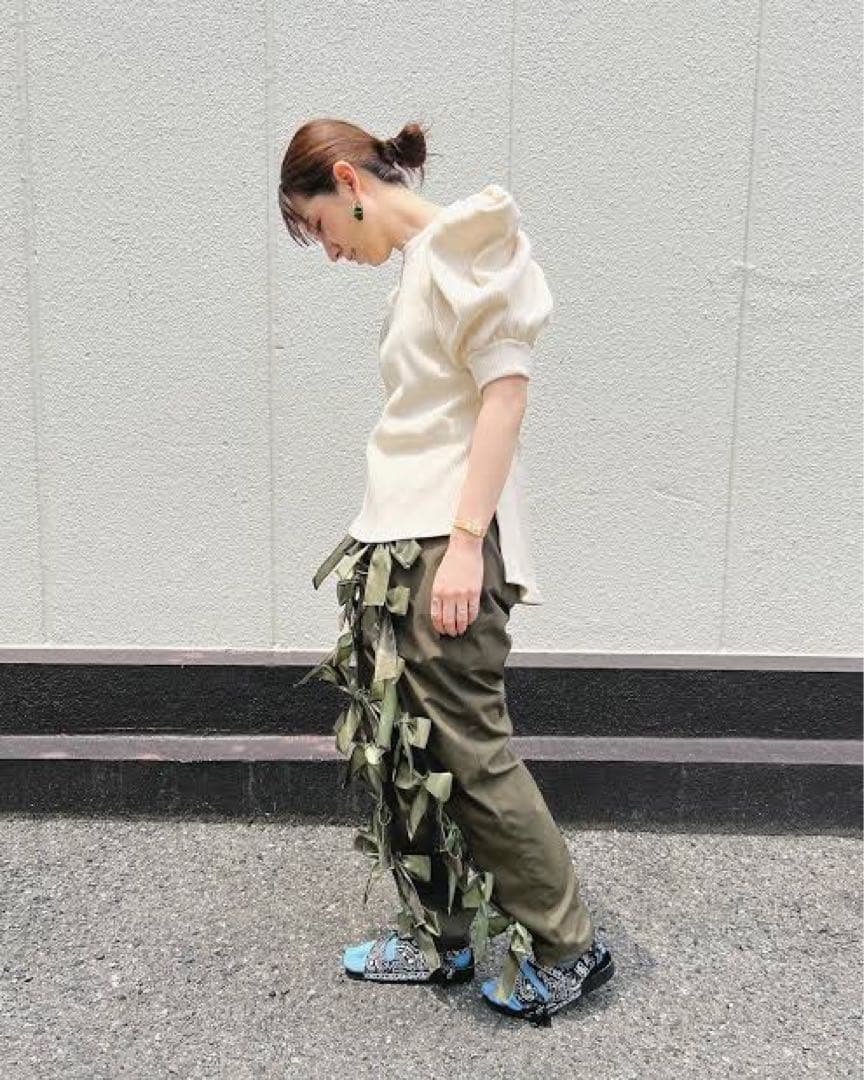 【SIIILON】Soidier ribbon pants 試着のみ