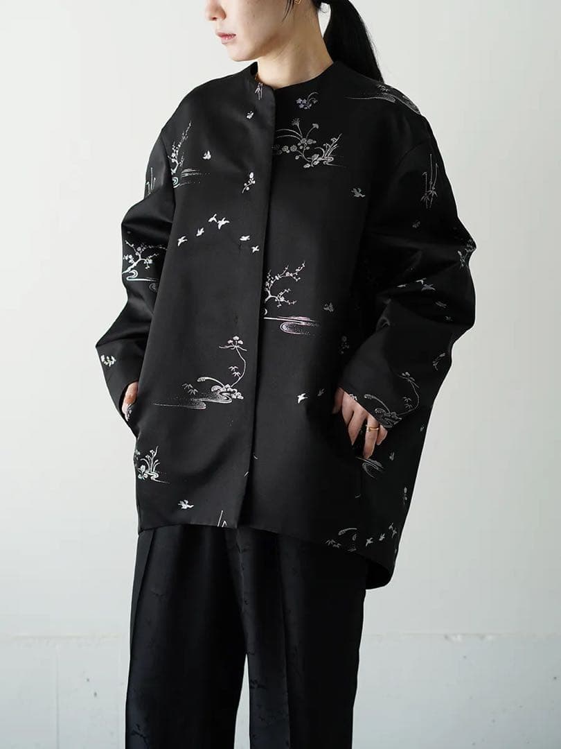 【希少】Mamekurogouchi 螺鈿 ジャガードコート