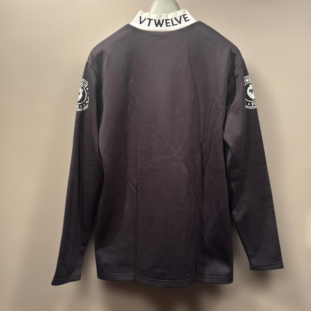 VTWELVE ブラックモックネック長袖シャツサイズXXL