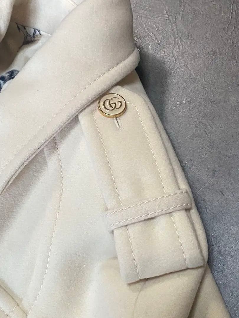 GUCCI グッチ 日本限定 ヒグチユウコ キャットアップリケ コート ポンチョ