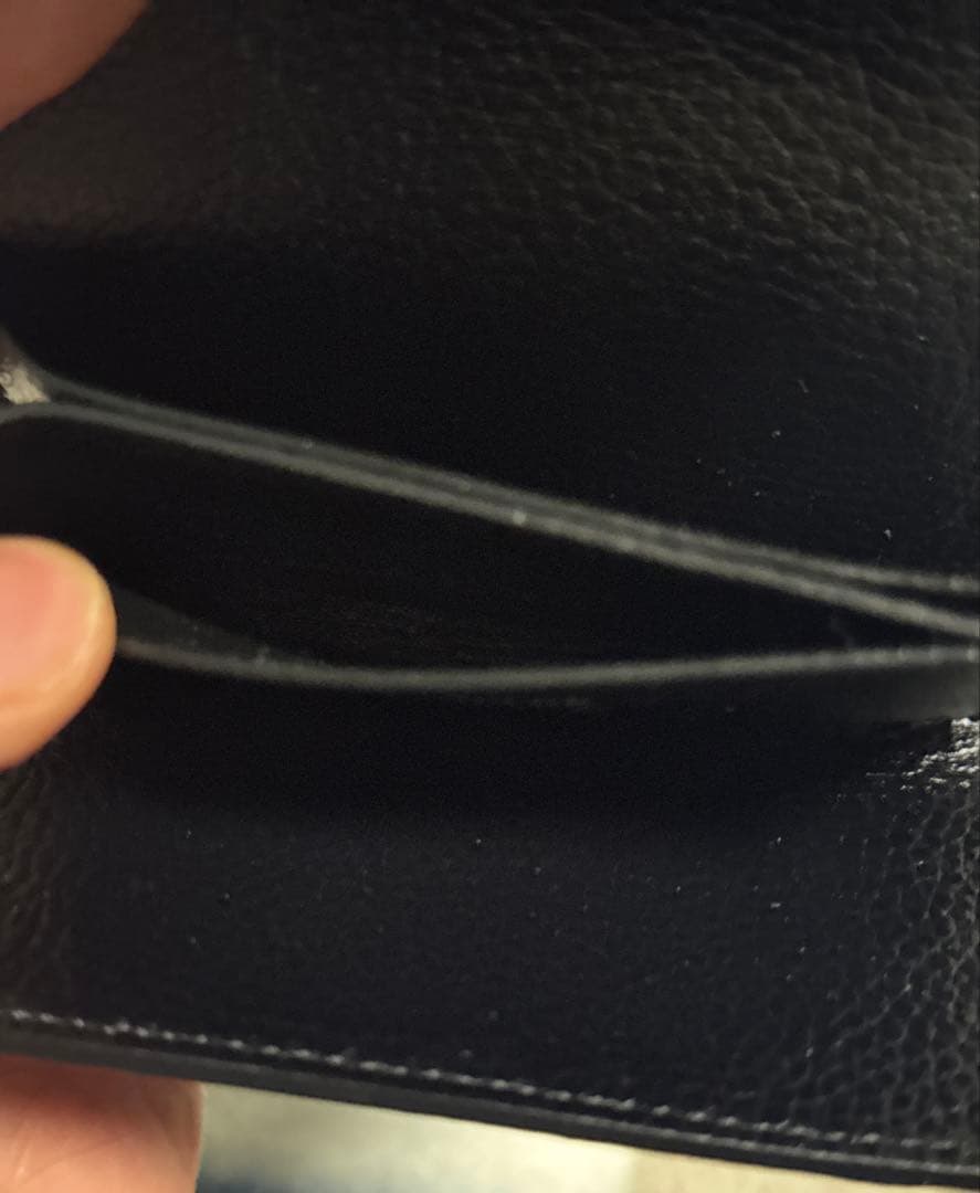 ミッキーマウスMaison Sbond 黒い三つ折り財布　メゾンエスボンド