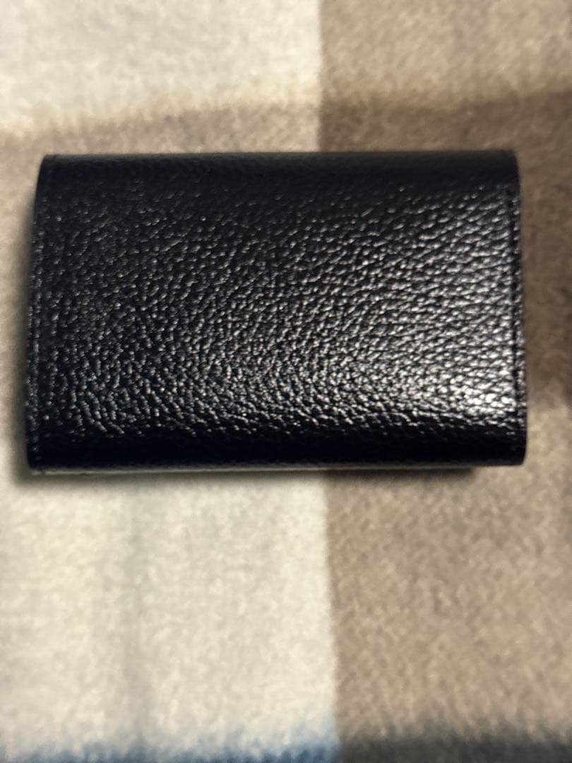 ミッキーマウスMaison Sbond 黒い三つ折り財布　メゾンエスボンド