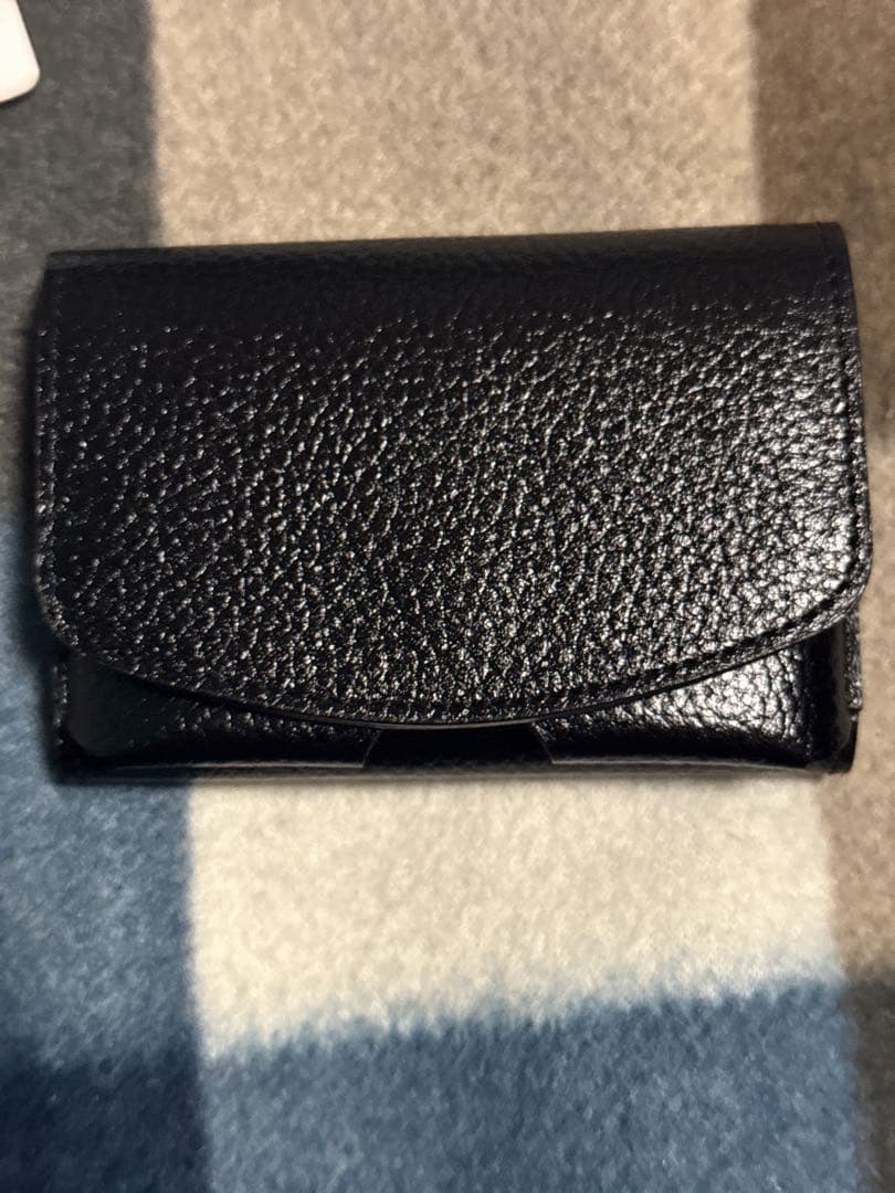 ミッキーマウスMaison Sbond 黒い三つ折り財布　メゾンエスボンド