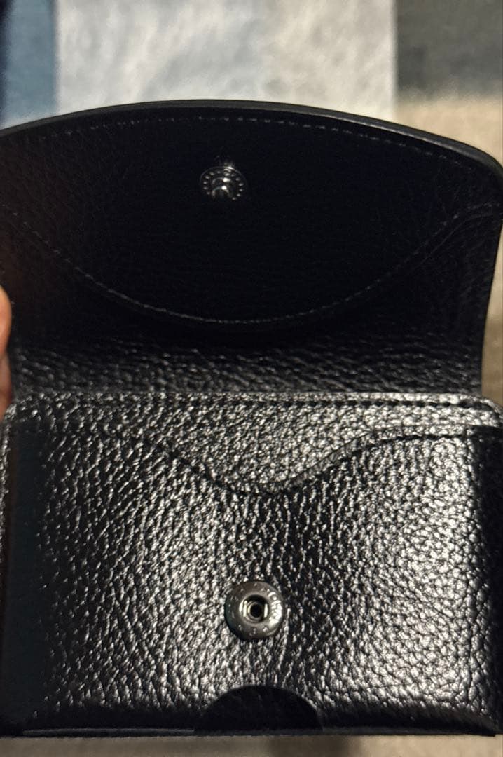 ミッキーマウスMaison Sbond 黒い三つ折り財布　メゾンエスボンド