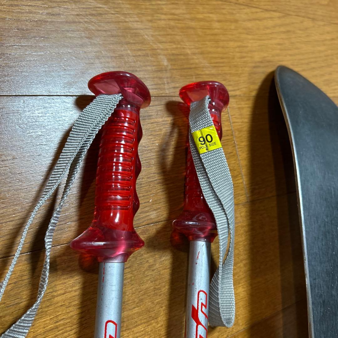 swallow スキーセット板100cm おまけの靴21センチ ストック付き