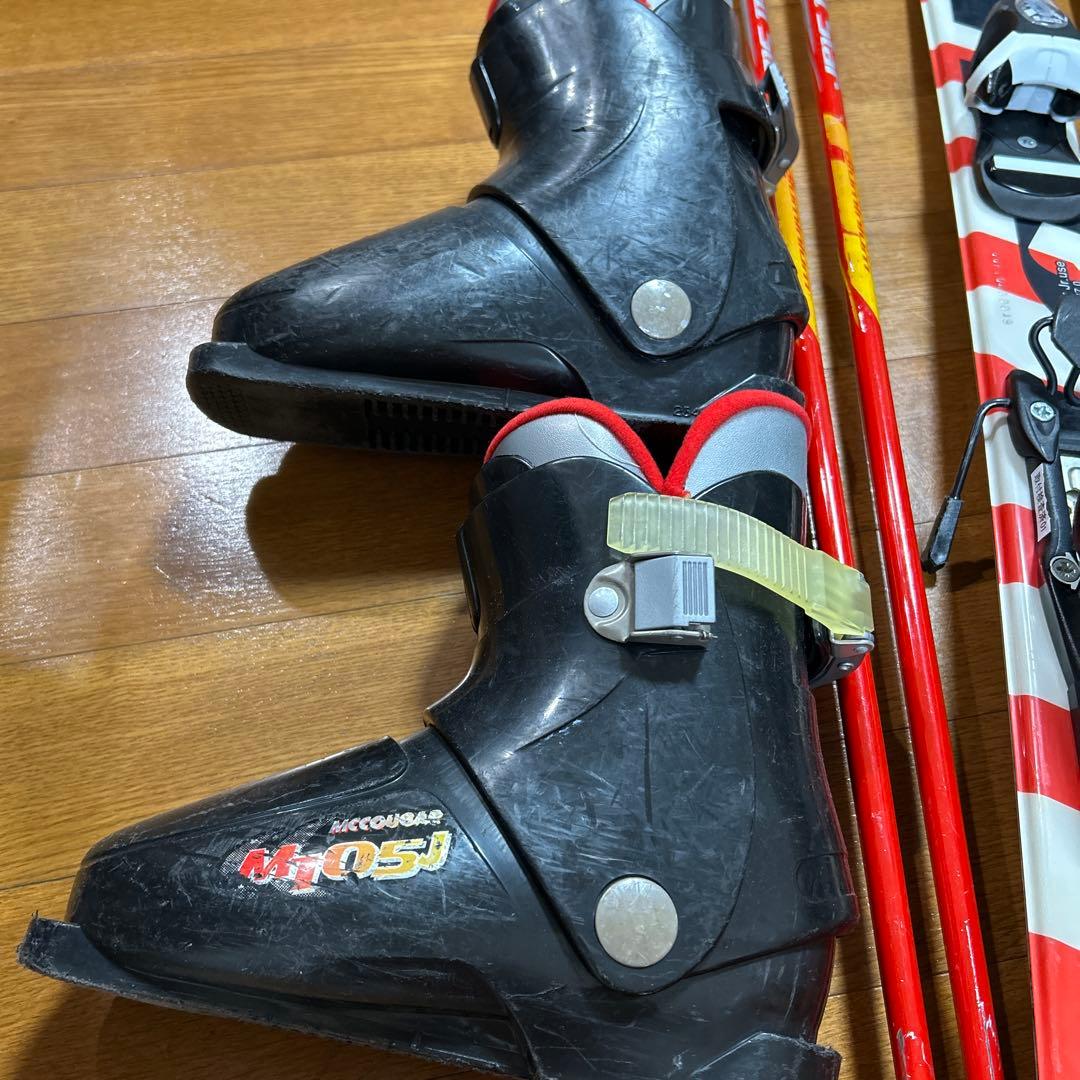 swallow スキーセット板100cm おまけの靴21センチ ストック付き