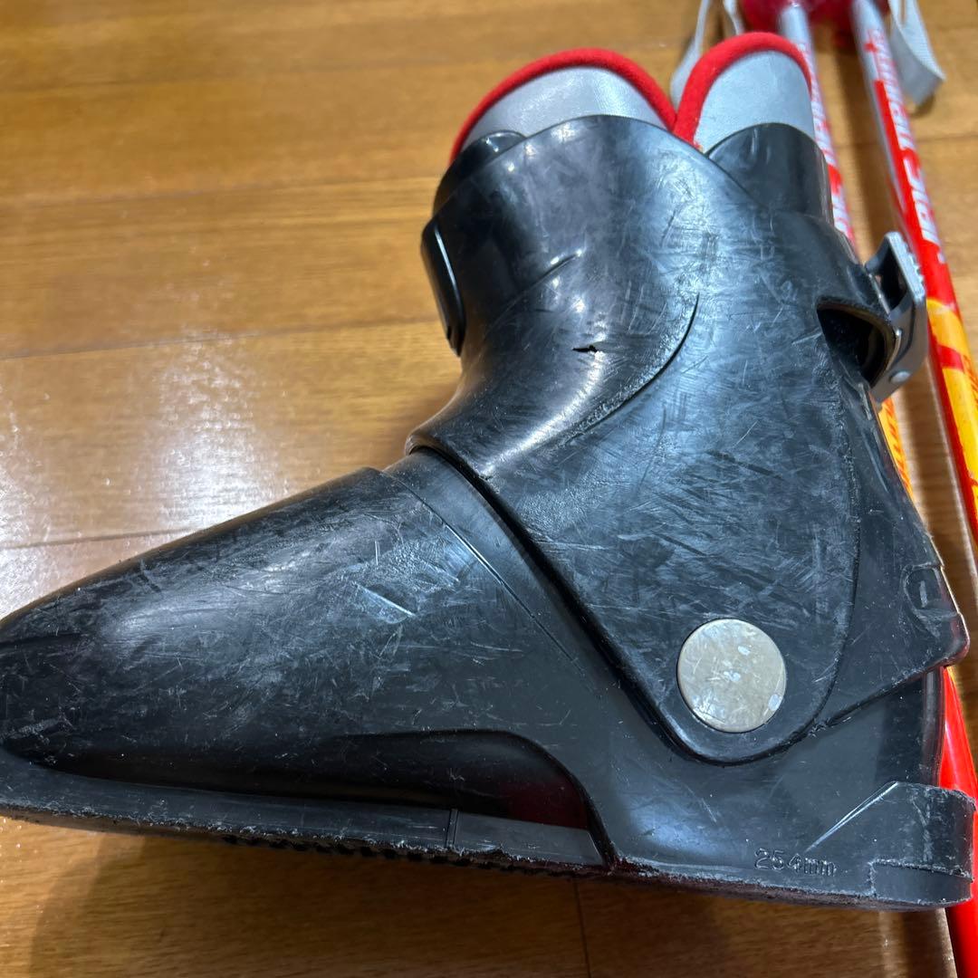 swallow スキーセット板100cm おまけの靴21センチ ストック付き