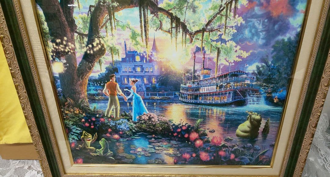 トーマス・キンケード 「プリンセスと魔法のキス」(L) スワロフスキー 共箱有り