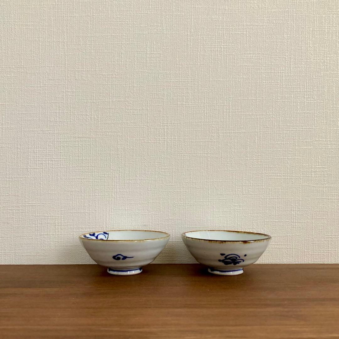 【新品未使用】kotohogi 波佐見焼 小皿 平盃 鶴 亀