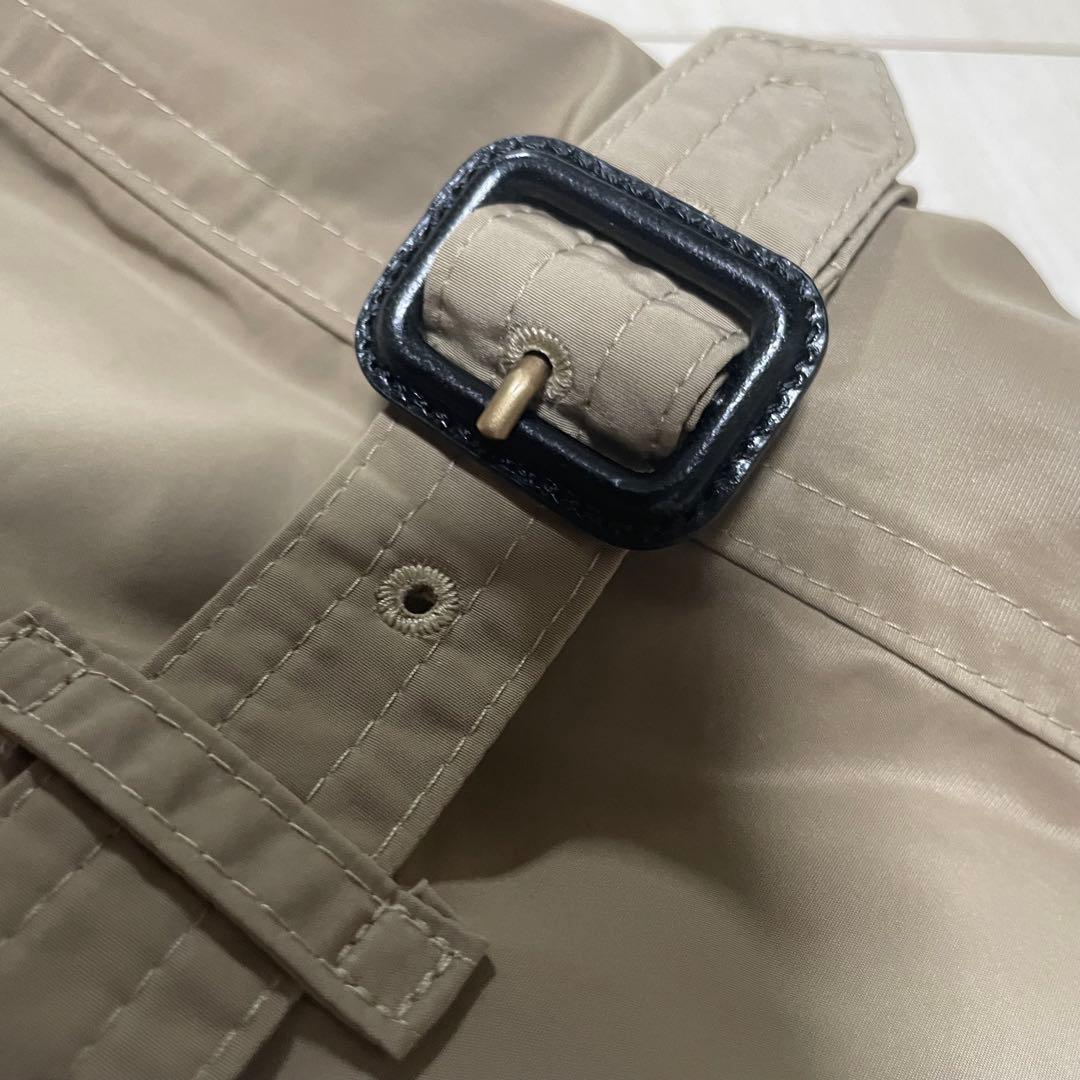 美品 近年モデル バーバリー 軽撥水 フード付 トレンチコート メガチェック40