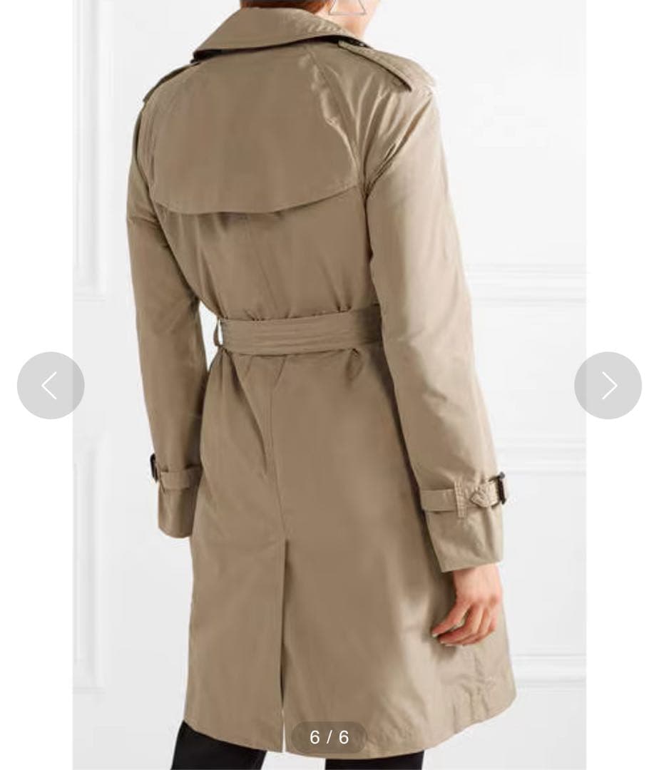 美品 近年モデル バーバリー 軽撥水 フード付 トレンチコート メガチェック40