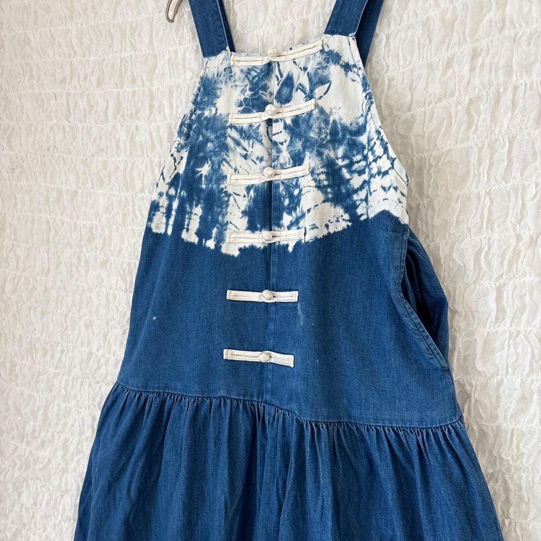 KOUNTRYキャピタル タイダイ インディゴ デニム サロペット オールイン
