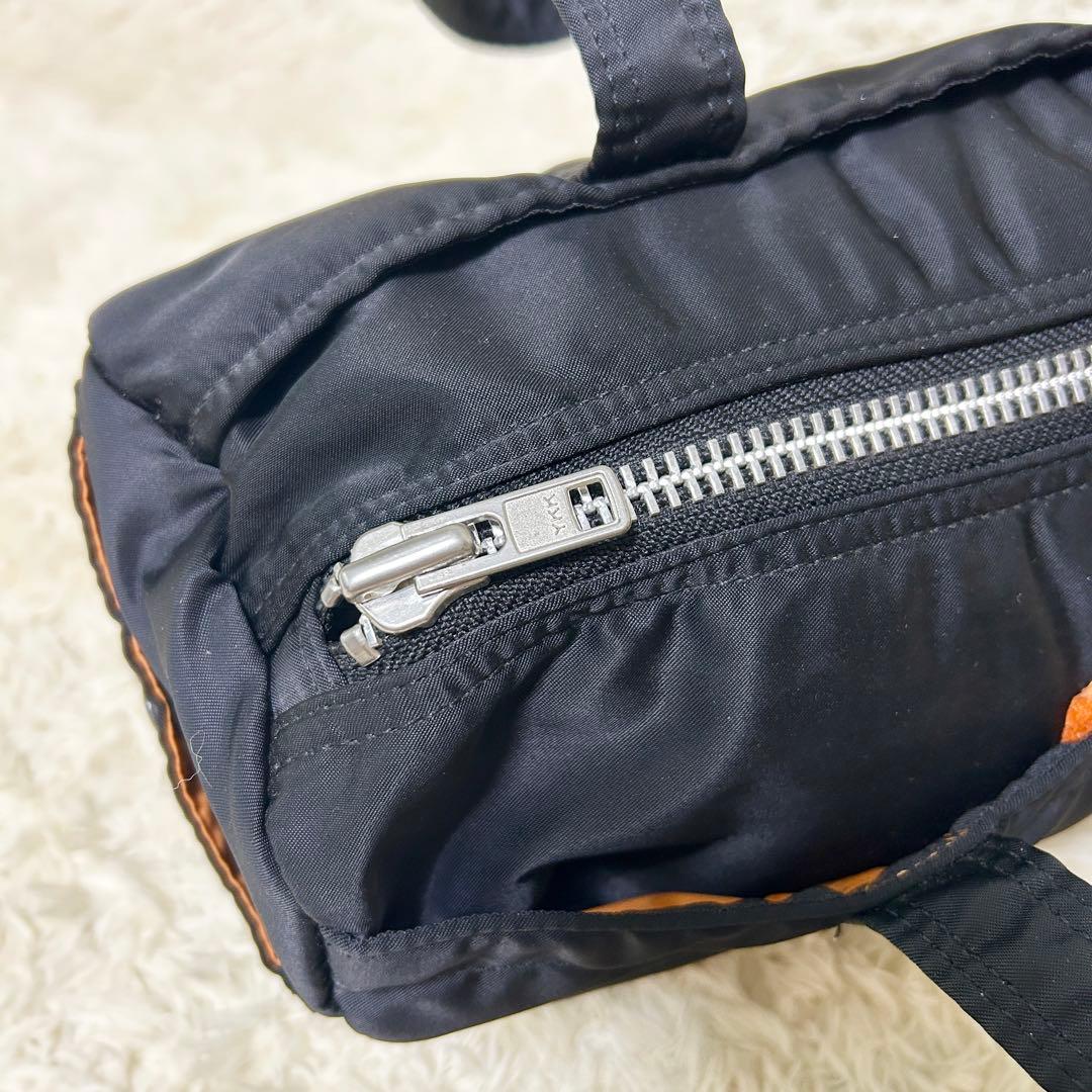 美品✨ ポーター タンカー ドラムバッグ S ミニボストン ブラック 廃盤品