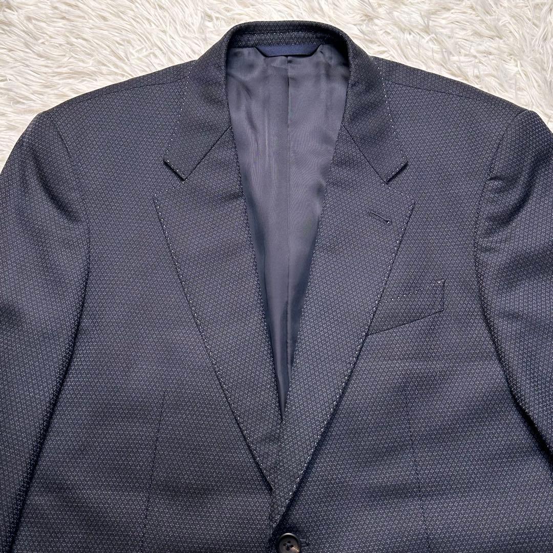 専用希少 極美品 ポールスミス 青薔薇柄 花柄 セットアップ白ステッチ 総裏 L