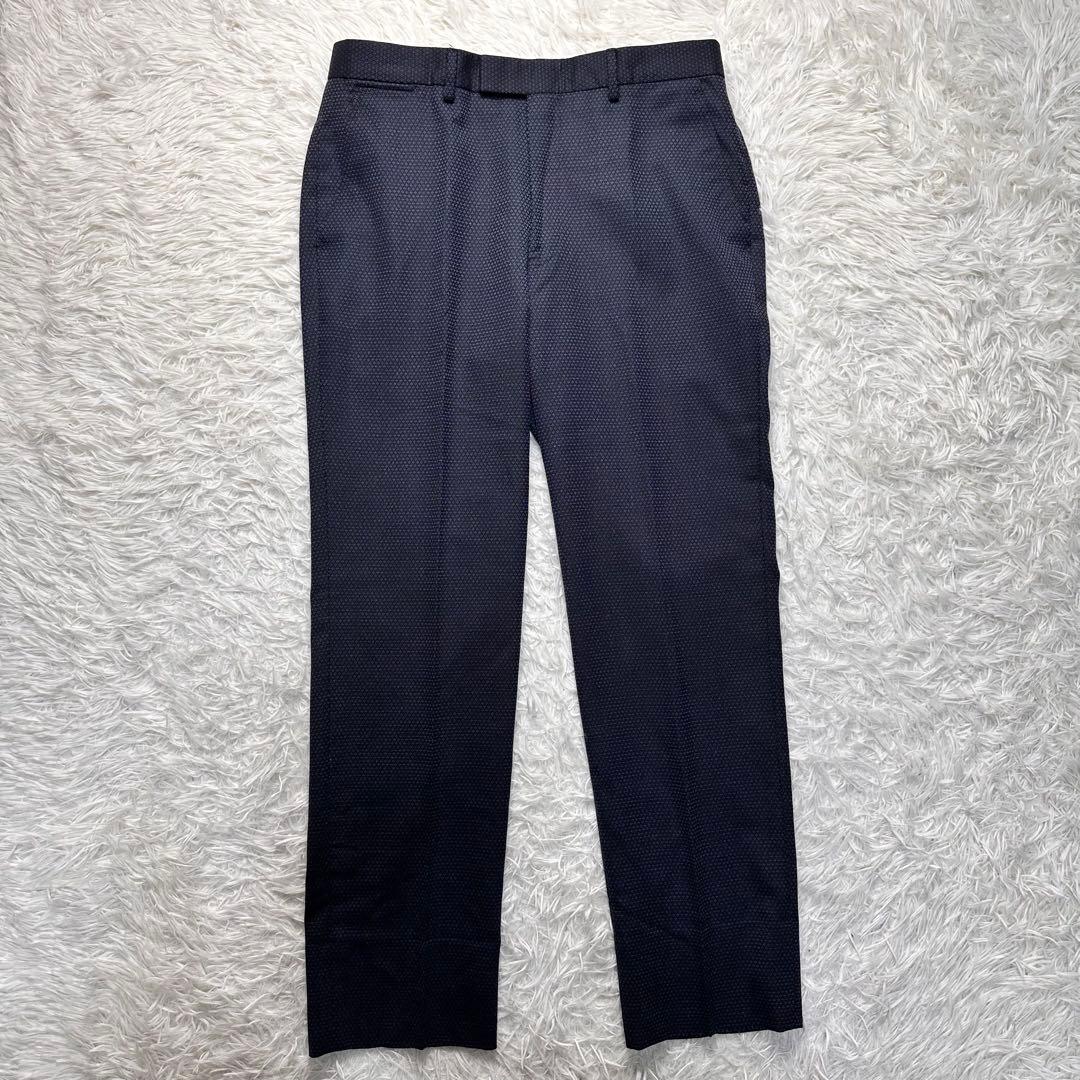 専用希少 極美品 ポールスミス 青薔薇柄 花柄 セットアップ白ステッチ 総裏 L