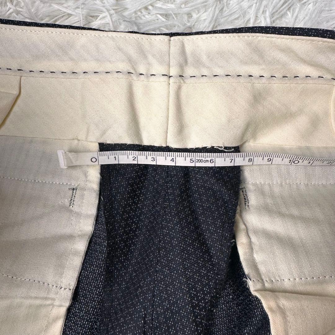 専用希少 極美品 ポールスミス 青薔薇柄 花柄 セットアップ白ステッチ 総裏 L