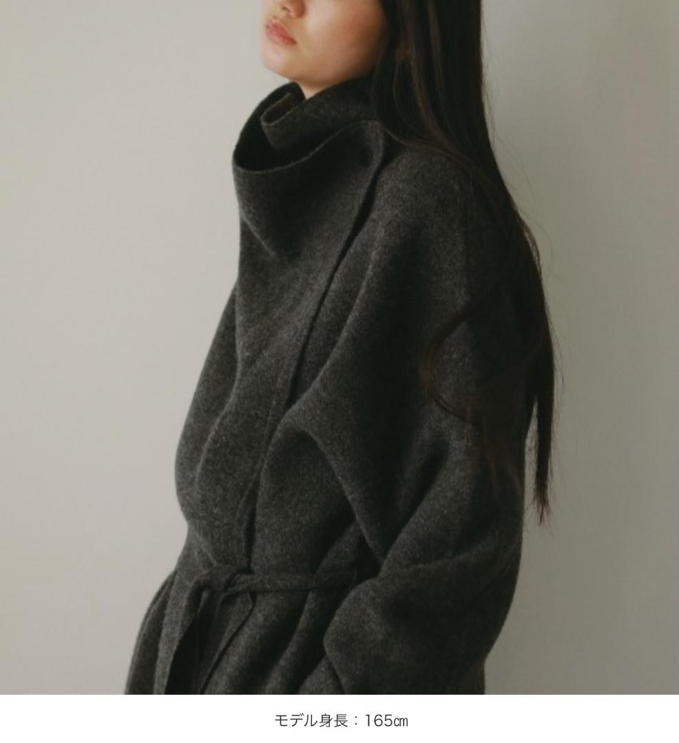 CASA FLINE メリノウールドレープコート