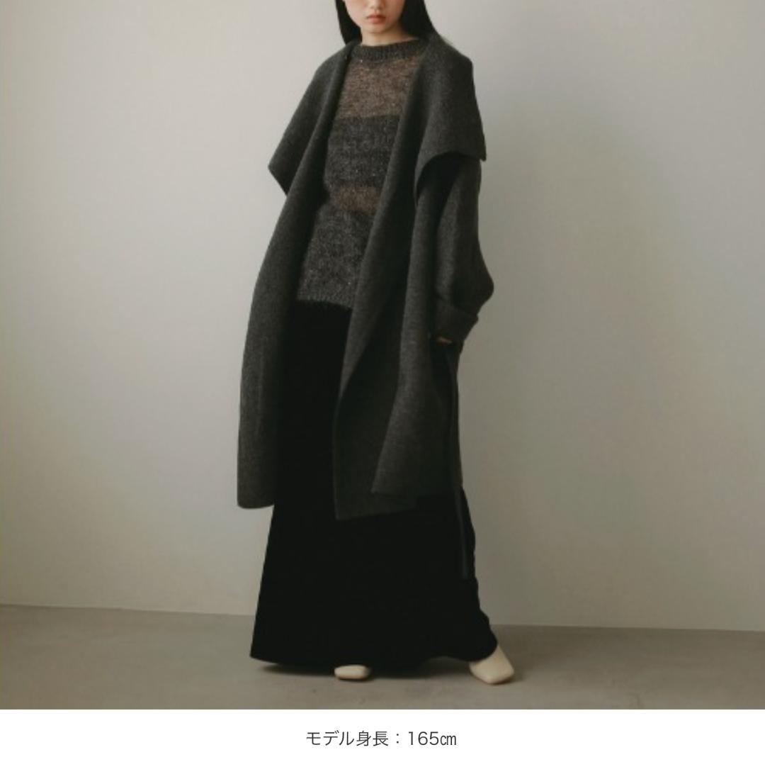 CASA FLINE メリノウールドレープコート