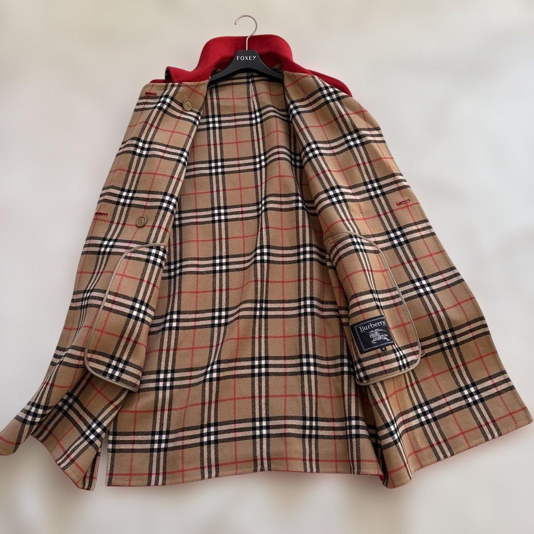 美品✨ 希少 ✨バーバリーズ ダブルフェイス カシミヤ混コート レッド