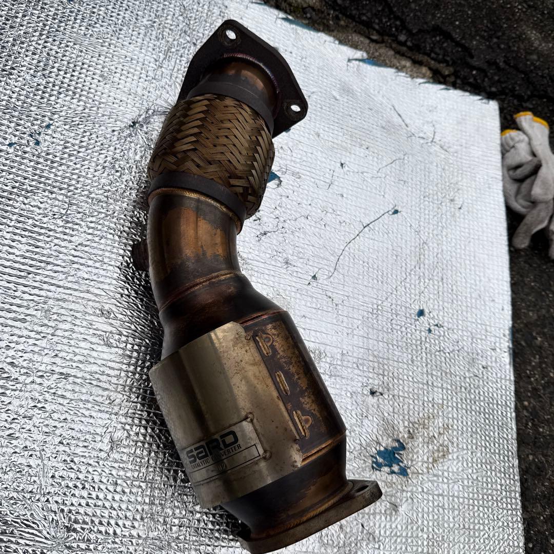 わんじぇい jzx100 SARD製 ステンレス触媒(車検対応)