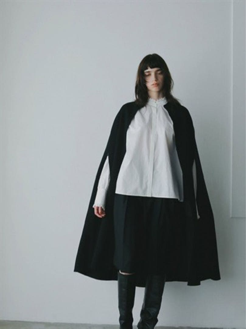 HER. 新品タグ付　カシミヤブレンドロングケープ