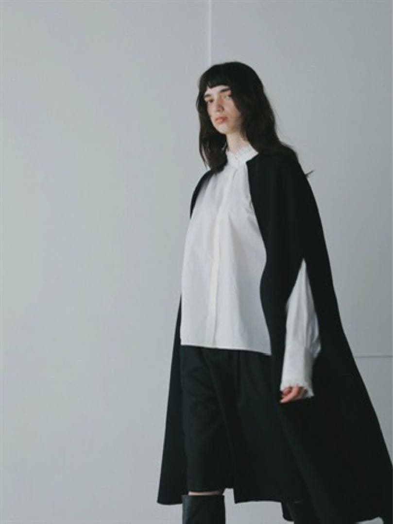 HER. 新品タグ付　カシミヤブレンドロングケープ