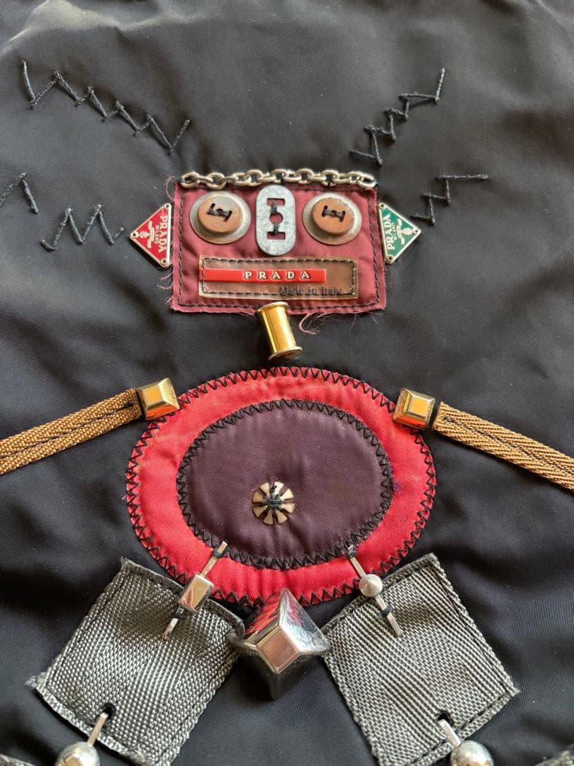 PRADA プラダ　ロボット❗️トートバック　ブラック　ギャランティカードあり❗️