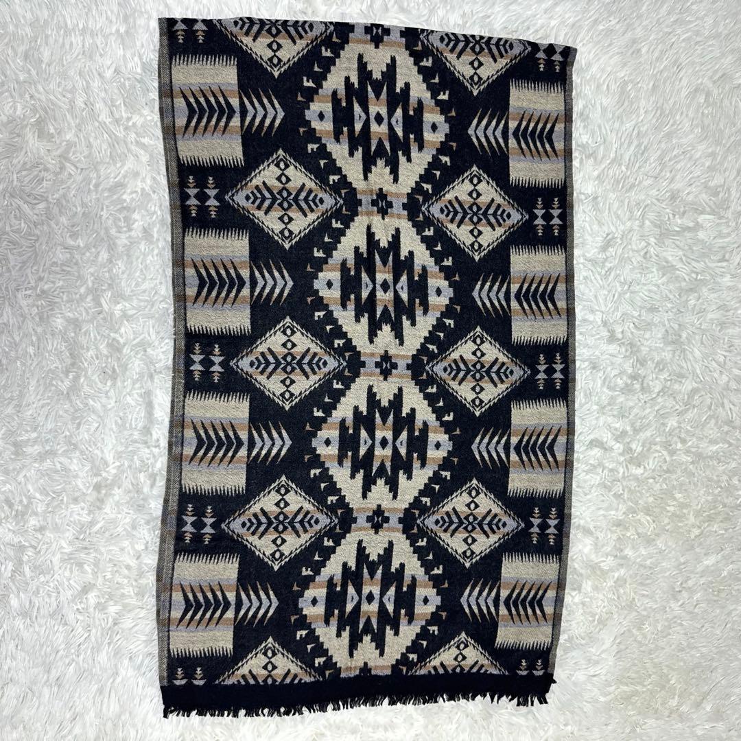 ☆【激レア旧タグ】RRL ウールスカーフ ネイティブ柄 ダブルアールエル☆