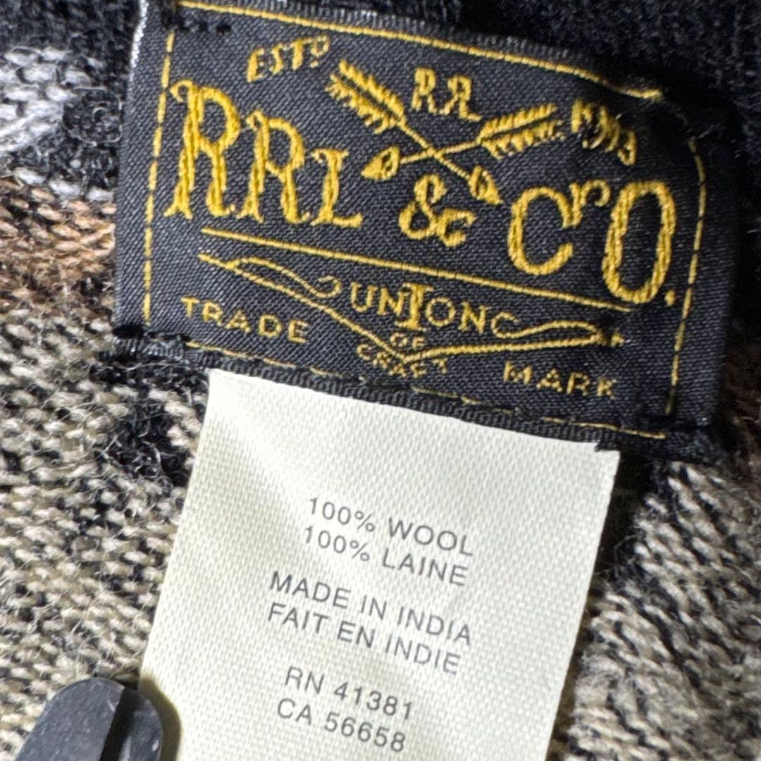 ☆【激レア旧タグ】RRL ウールスカーフ ネイティブ柄 ダブルアールエル☆