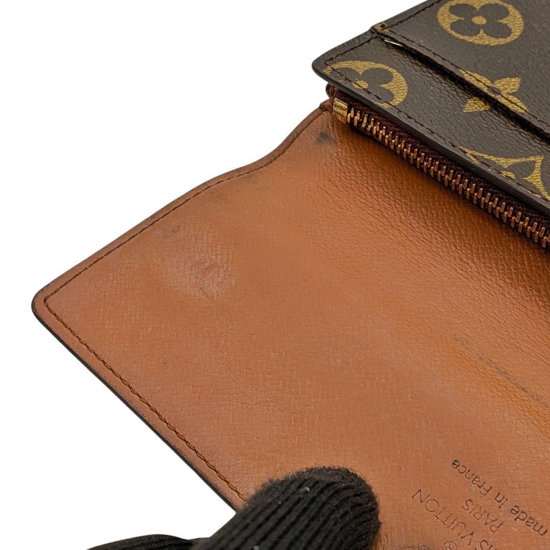 外観美 ルイヴィトン モノグラム ポシェット ポルトモネ クレディ 961