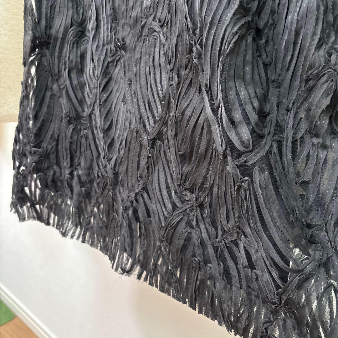 collage バテンレース ロングワンピース 黒 コラージュ