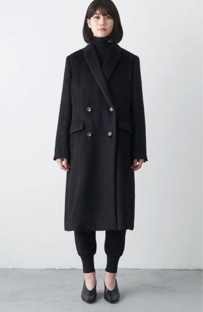 【即完】佐藤健　abyts SHAGGY DOUBLE COAT　サイズ2 黒