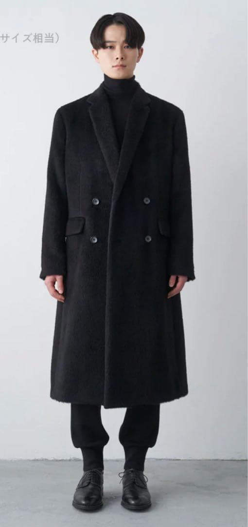 【即完】佐藤健　abyts SHAGGY DOUBLE COAT　サイズ2 黒