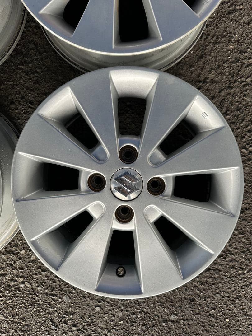 K*i様 スズキ 14インチ シルバー ホイールセット4本中古