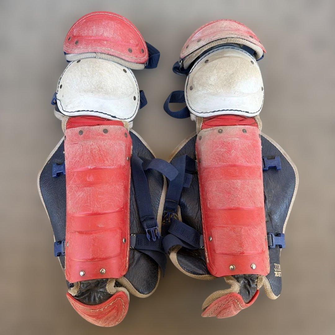 ゼット(ZETT) キャッチャー防具　軟式用　 赤/紺