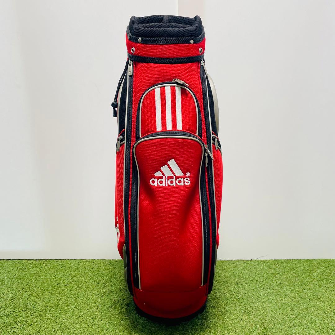 adidas アディダス ゴルフ キャディバッグ 赤黒